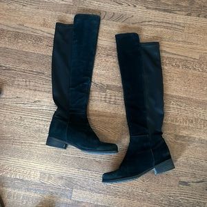 Blondo Black Suede Waterproof Over-the-Knee Boots